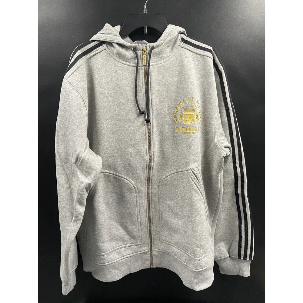 ADIDAS Y2K Muhammad Ali‎ Track Jacket Greatest Of All Time Legend Hoodie Mens XL